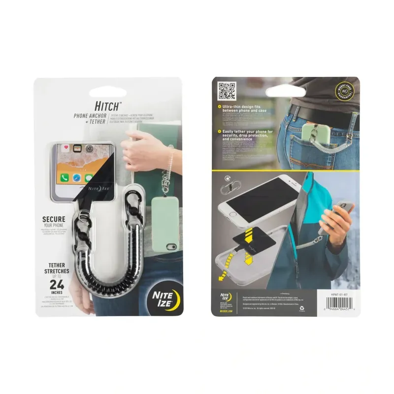 Nite Ize Hitch Phone Anchor + Tether in Black-3