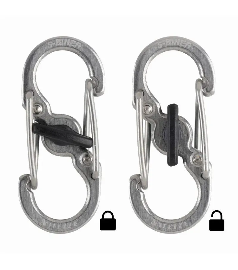 Nite Ize KeyRack Locker Steel S-Biner in Stainless Steel-2