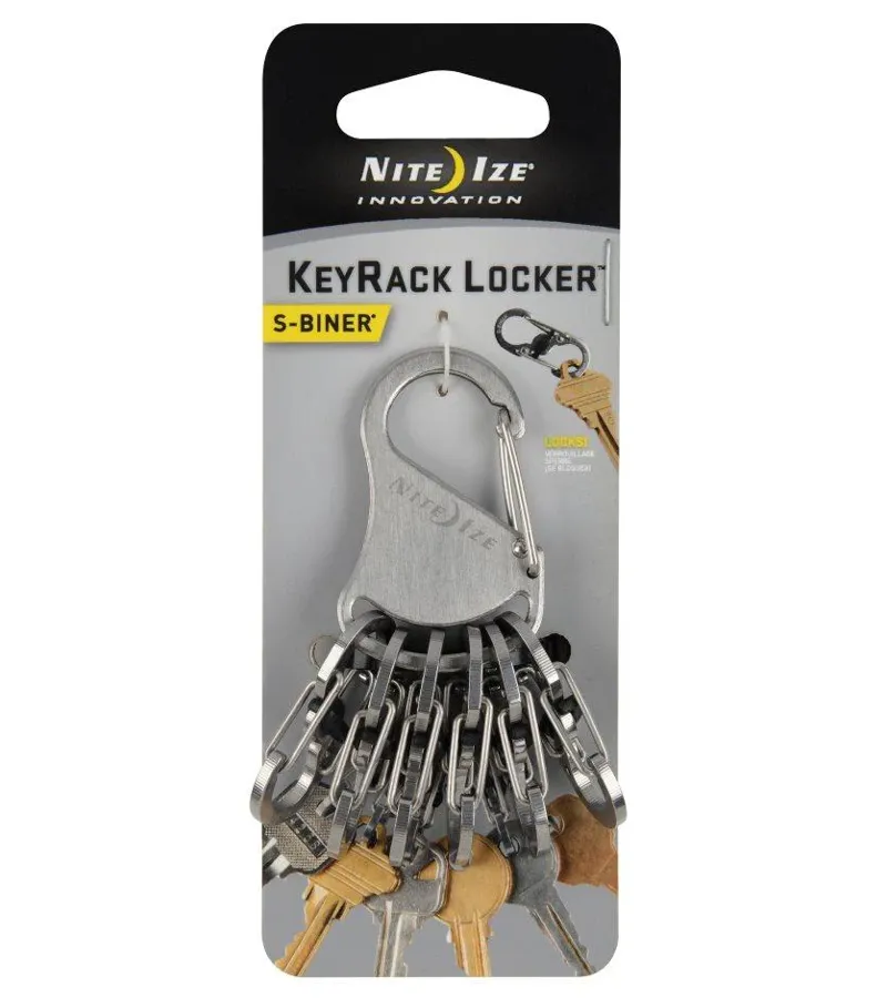 Nite Ize KeyRack Locker Steel S-Biner in Stainless Steel-8
