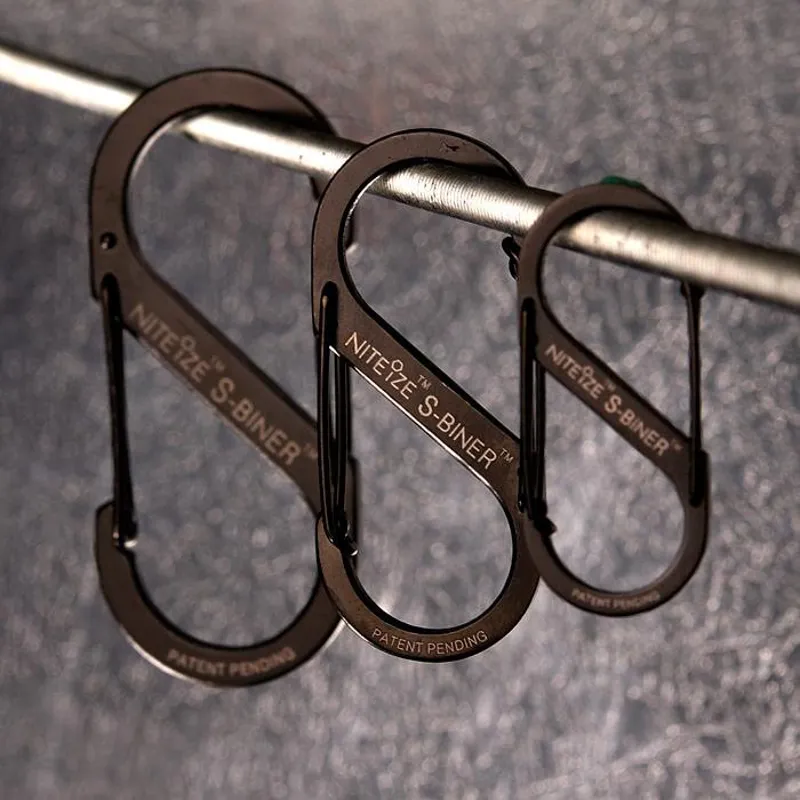Nite Ize S-Biner Dual Carabiner 3 Pack in Black-1