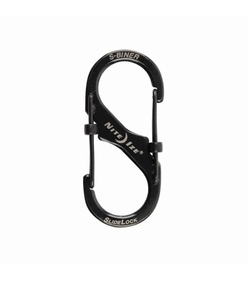 Nite Ize S-Biner SlideLock Stainless Steel No2 in Black