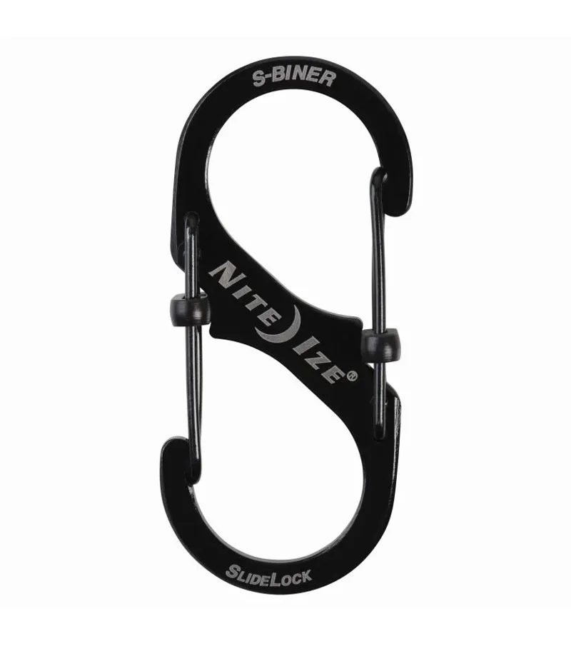 Nite Ize S-Biner SlideLock Stainless Steel No3 in Black