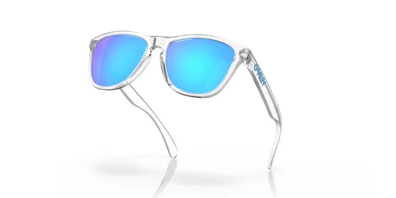 Oakley Frogskins Sunglasses in Crystal Clear/Prizm Sapphire Iridium-3