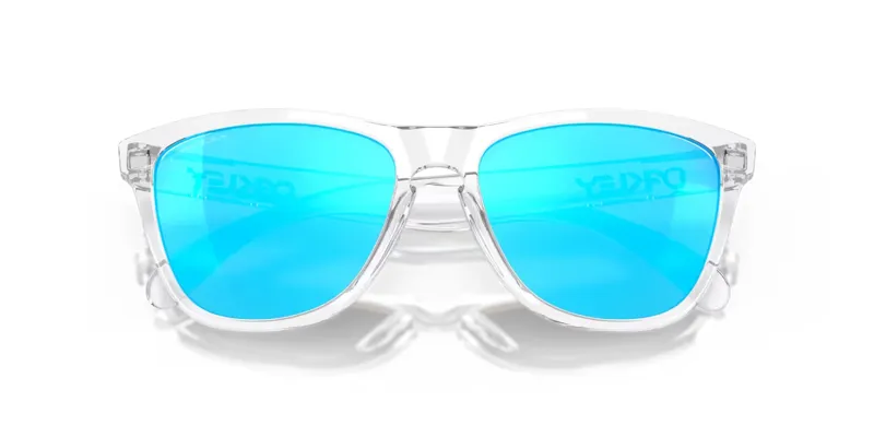 Oakley Frogskins Sunglasses in Crystal Clear/Prizm Sapphire Iridium-4