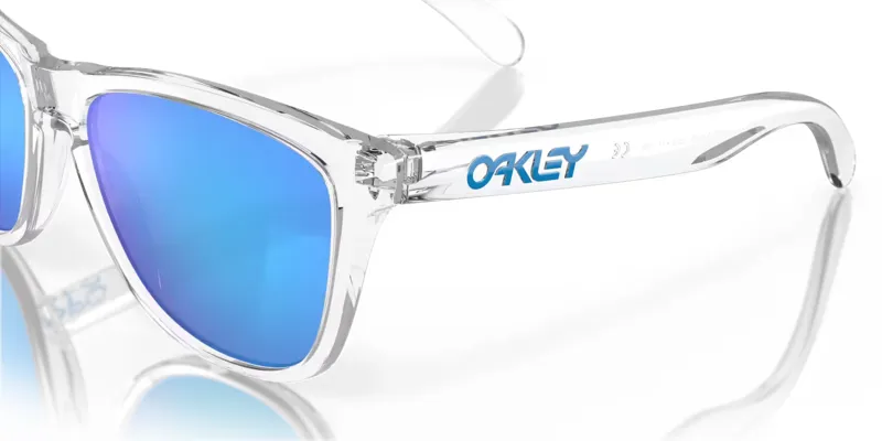 Oakley Frogskins Sunglasses in Crystal Clear/Prizm Sapphire Iridium-5