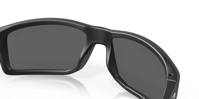 Oakley Gibston Sunglasses in Matte Black/Prizm Black Polarized-6