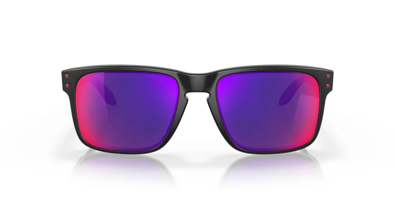 Oakley Holbrook Sunglasses in Matte Black/Positive Red Iridium-1
