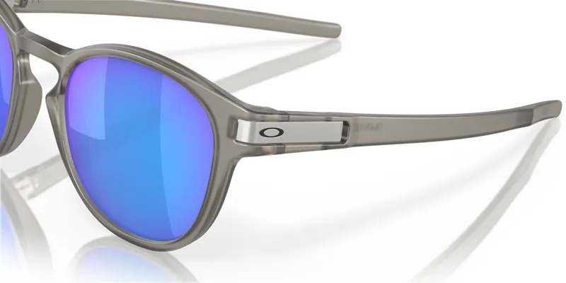 Oakley Latch Sunglasses in Matte Grey Ink/Prizm Sapphr Irid Polar-5