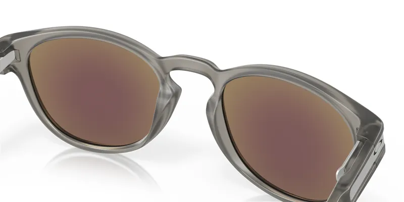 Oakley Latch Sunglasses in Matte Grey Ink/Prizm Sapphr Irid Polar-6