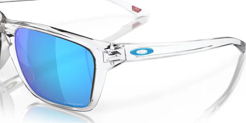 Oakley Sylas Sunglasses in Polished Clear/Prizm Sapphire-5