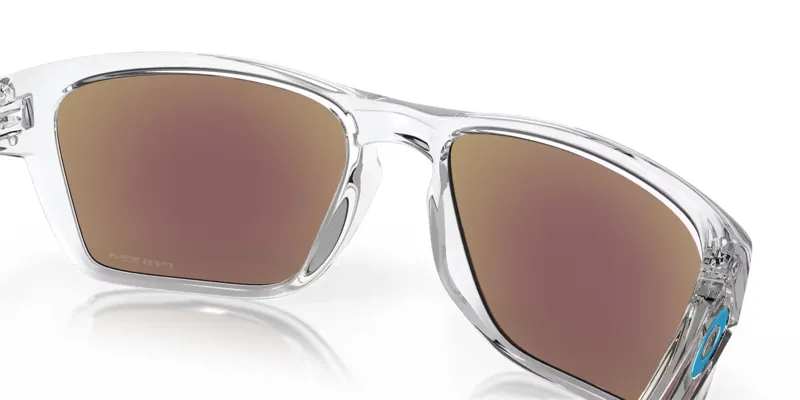 Oakley Sylas Sunglasses in Polished Clear/Prizm Sapphire-6