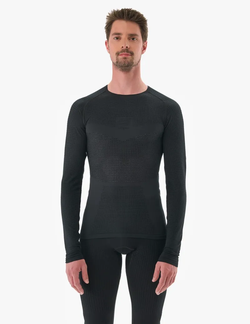 CompresSport On/Off Base Layer Long Sleeve Top Mens in Black
