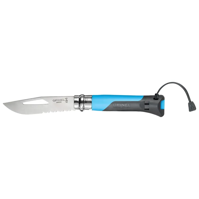 Opinel No 08 Outdoor Folding Locking Knife in Blue