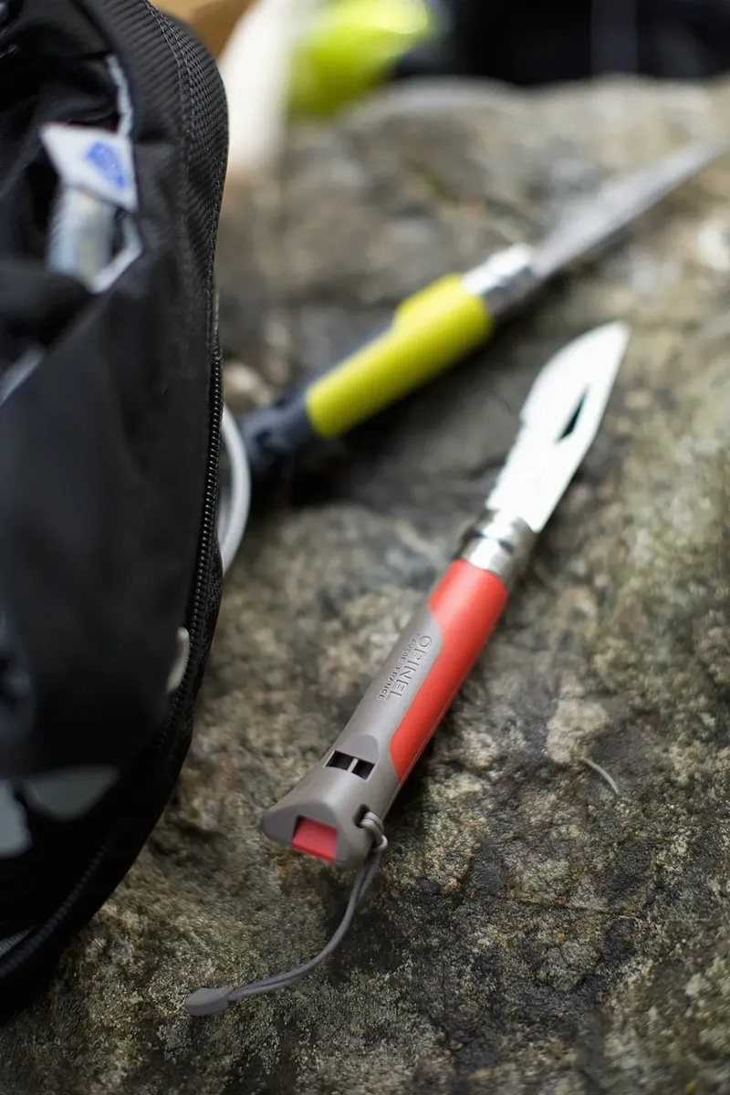 Opinel No 08 Outdoor Folding Locking Knife in Red-2