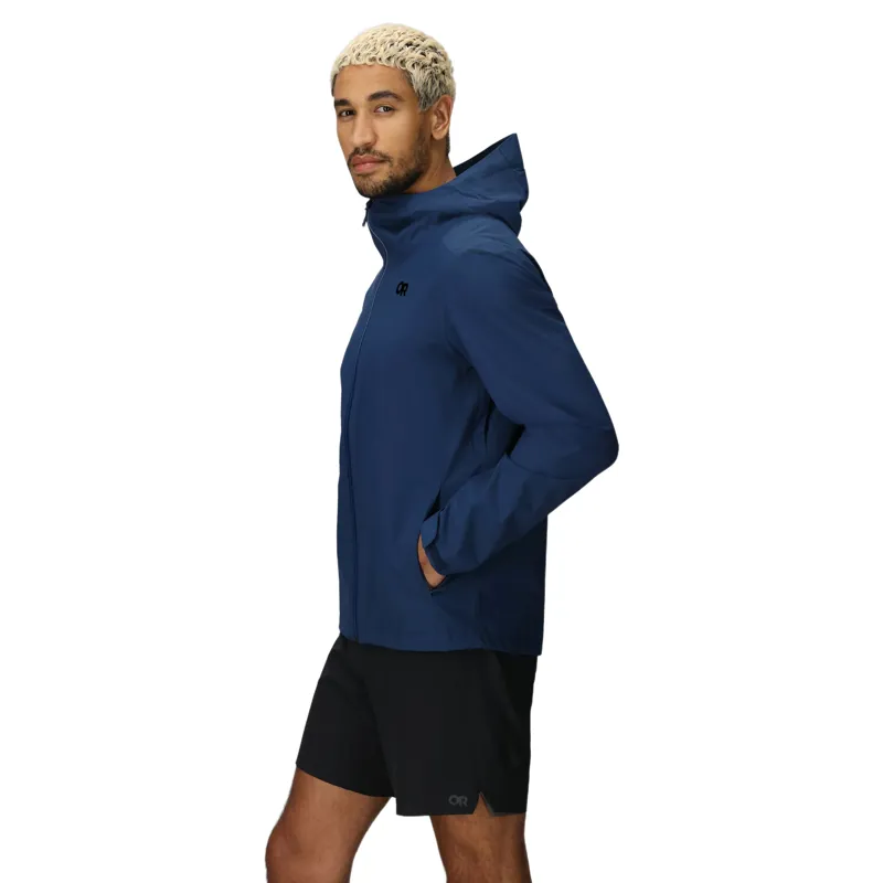 Outdoor Research Stratoburst Stretch Rain Jacket Mens in Solid Cenote-3