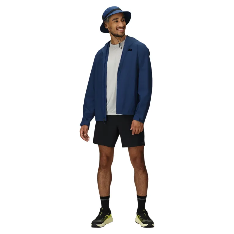 Outdoor Research Stratoburst Stretch Rain Jacket Mens in Solid Cenote-5