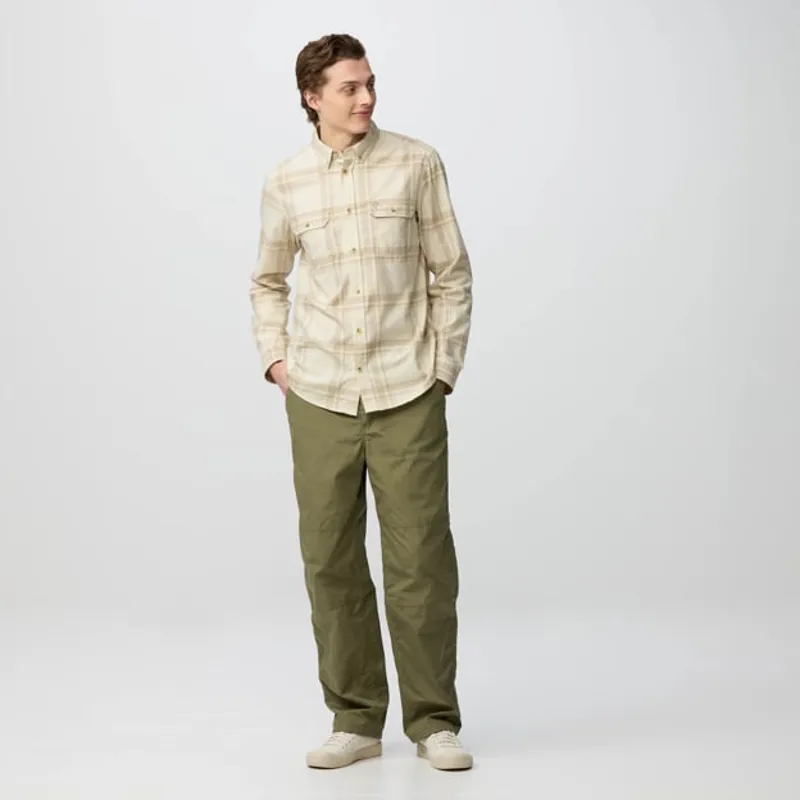 Fjallraven Ovik Lite Flannel Shirt Mens in Dark Navy-3