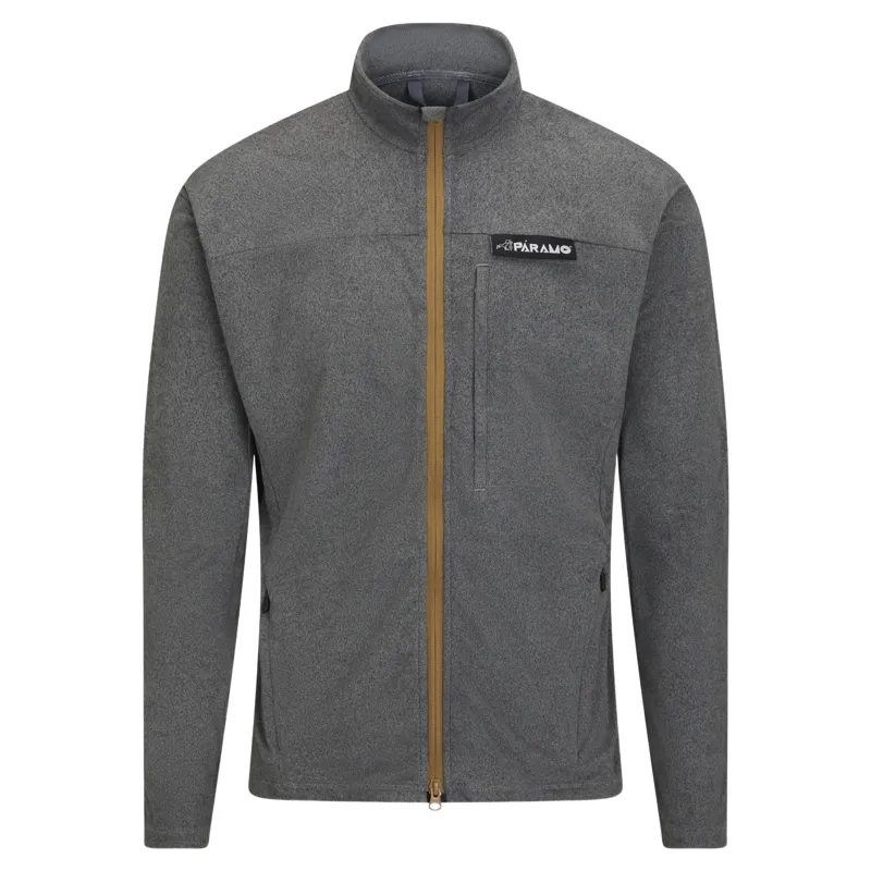 Paramo Bentu Fleece Jacket Men's in Steel/Cumin Zips-2