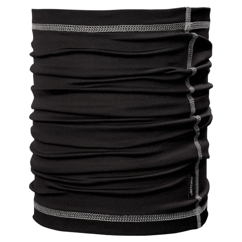 Paramo Cambia Neck Tube in Black/Fog Grey Stitching