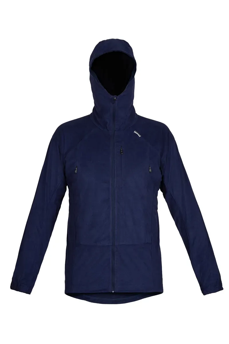 Paramo Enduro Fleece Hoodie Mens in Midnight Marl Midnight Zips