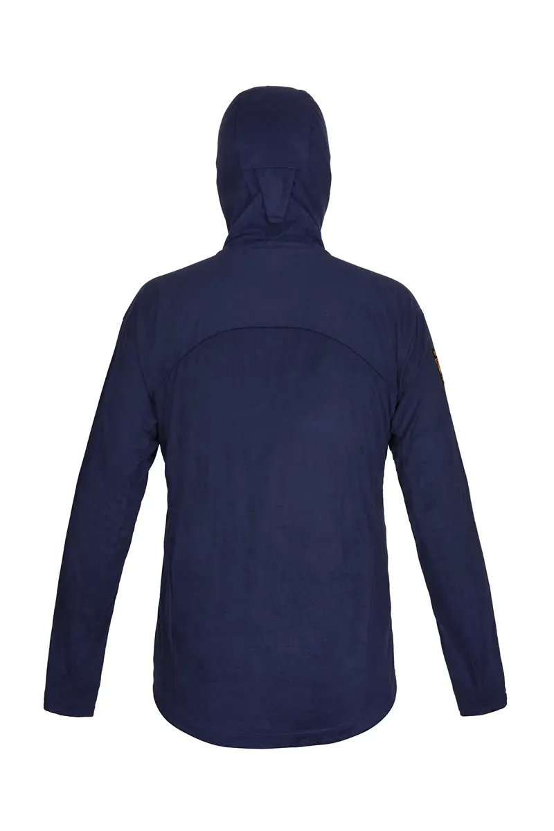 Paramo Enduro Fleece Hoodie Mens in Midnight Marl Midnight Zips-1