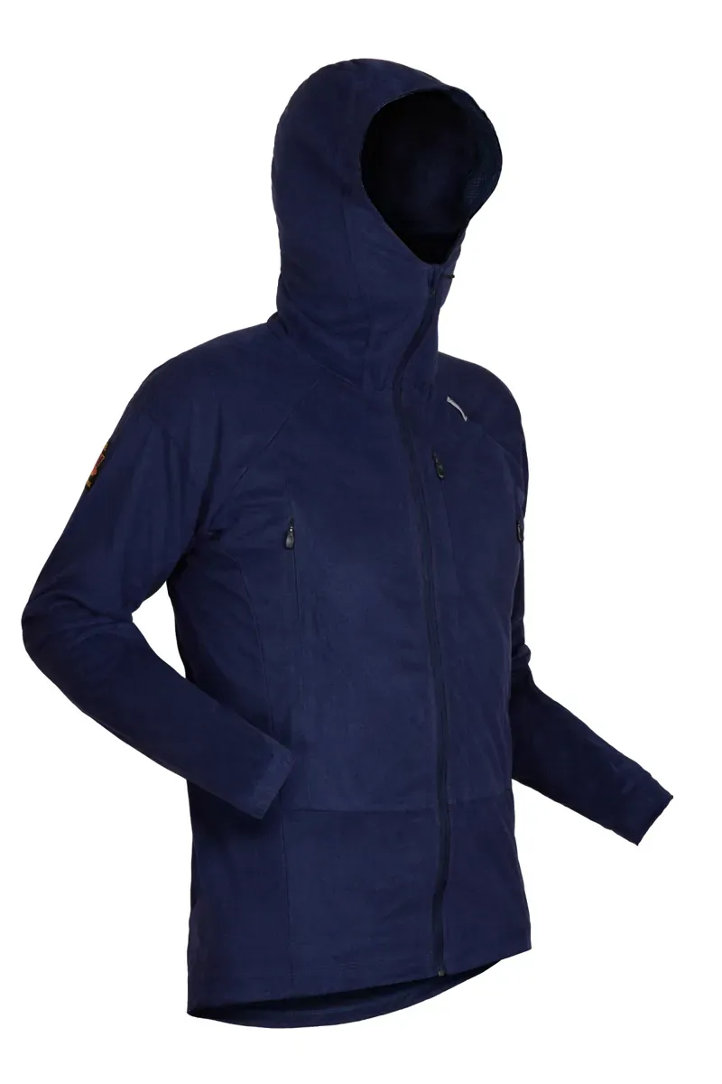 Paramo Enduro Fleece Hoodie Mens in Midnight Marl Midnight Zips-2