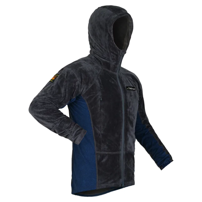 Paramo Enduro Plus Fleece Mens in Dark Grey/Cobalt-1