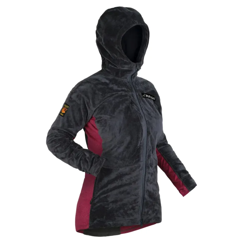 Paramo Ventura Plus Fleece Womens in Dark Grey/Carmine-2