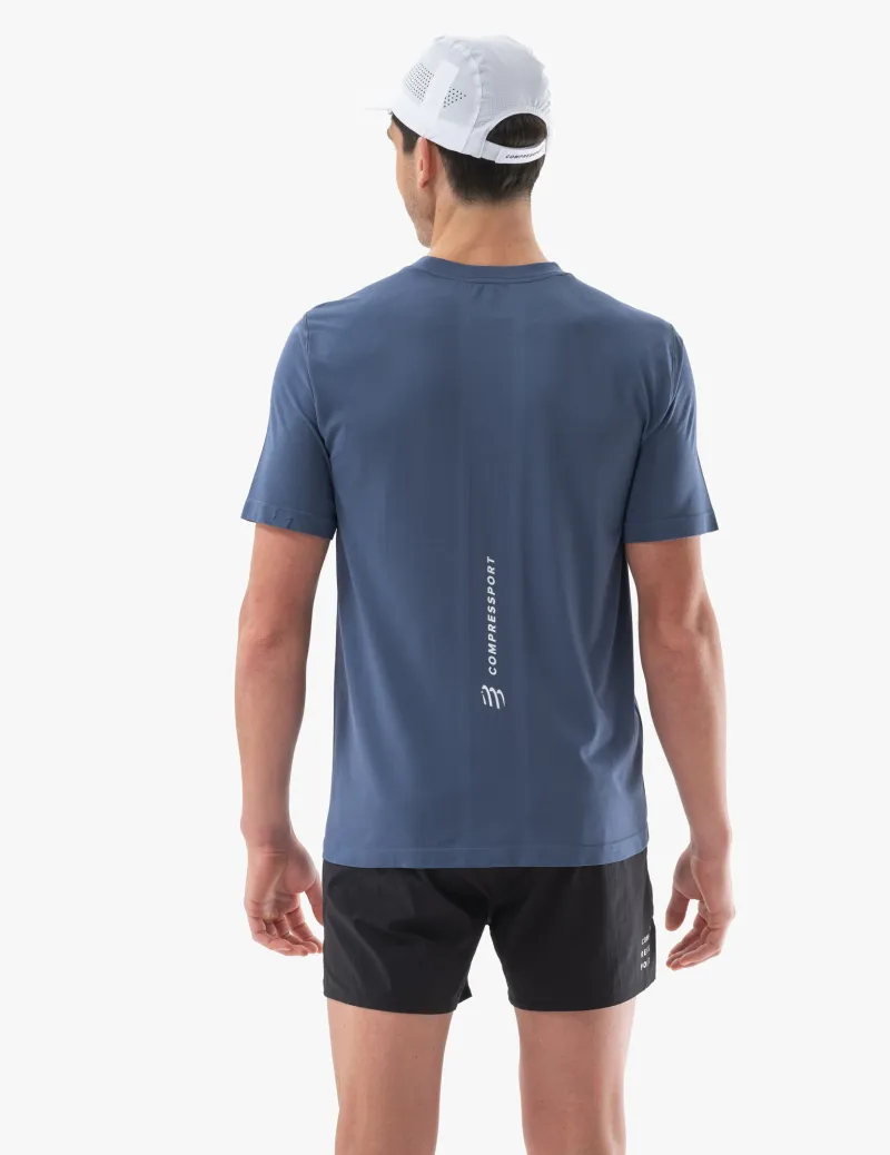 CompresSport Performance Short Sleeve T-Shirt Mens in Indigo-1