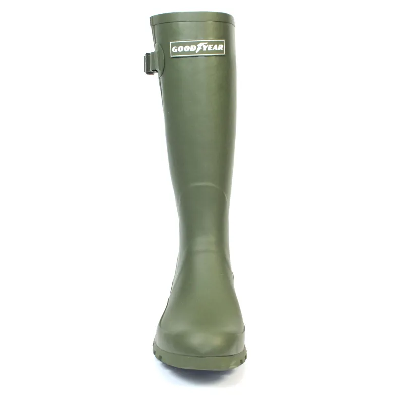 Goodyear Petersfield Rubber Wellingtons in Green-1