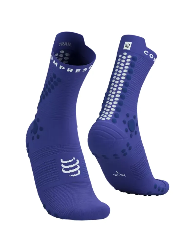 Compressport Pro Racing Socks v4.0 Trail in Dazz Blue/Blues