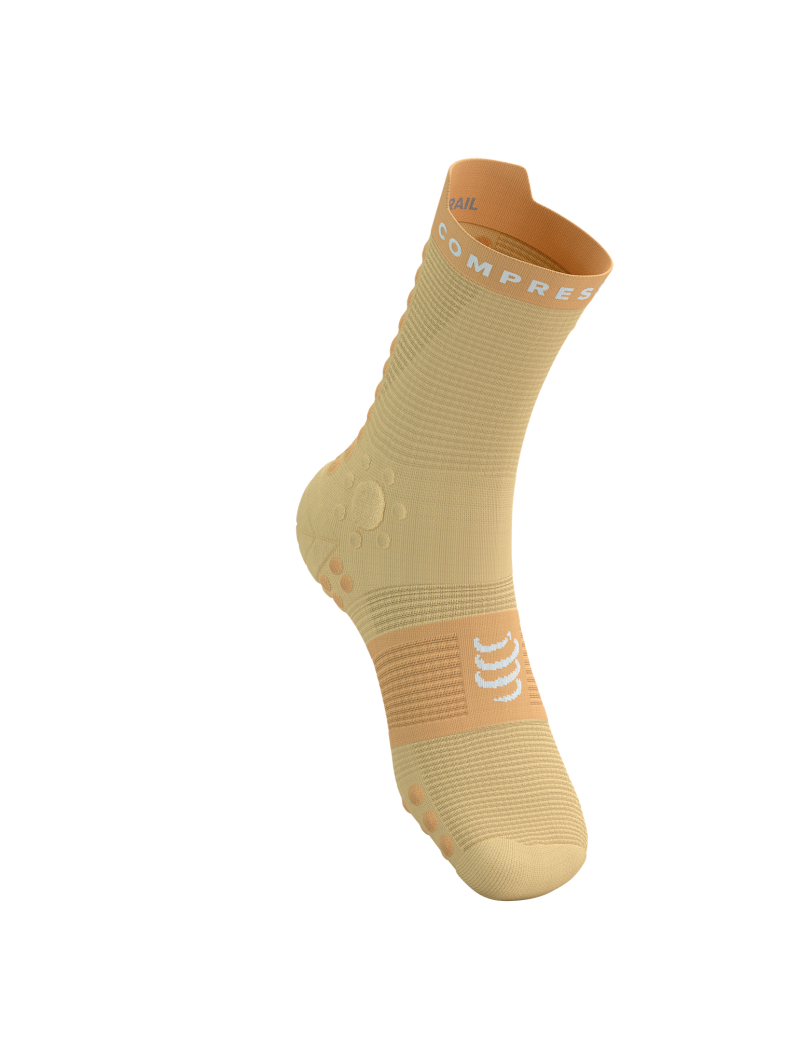 Compressport Pro Racing Socks v4.0 Trail in Impala/Buff Orange-3