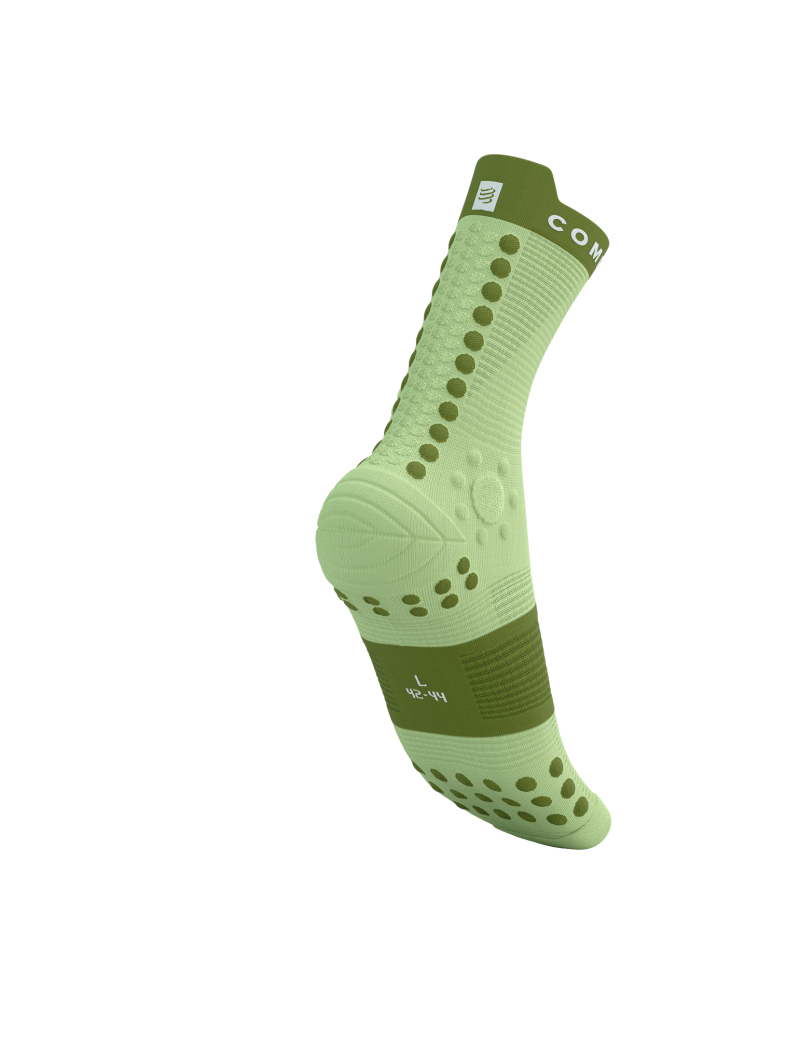 Compressport Pro Racing Socks v4.0 Trail in Shadow Lime/Woodbine-2