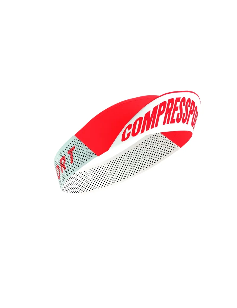 CompresSport Pro Racing Running Visor in Fluo Red-3