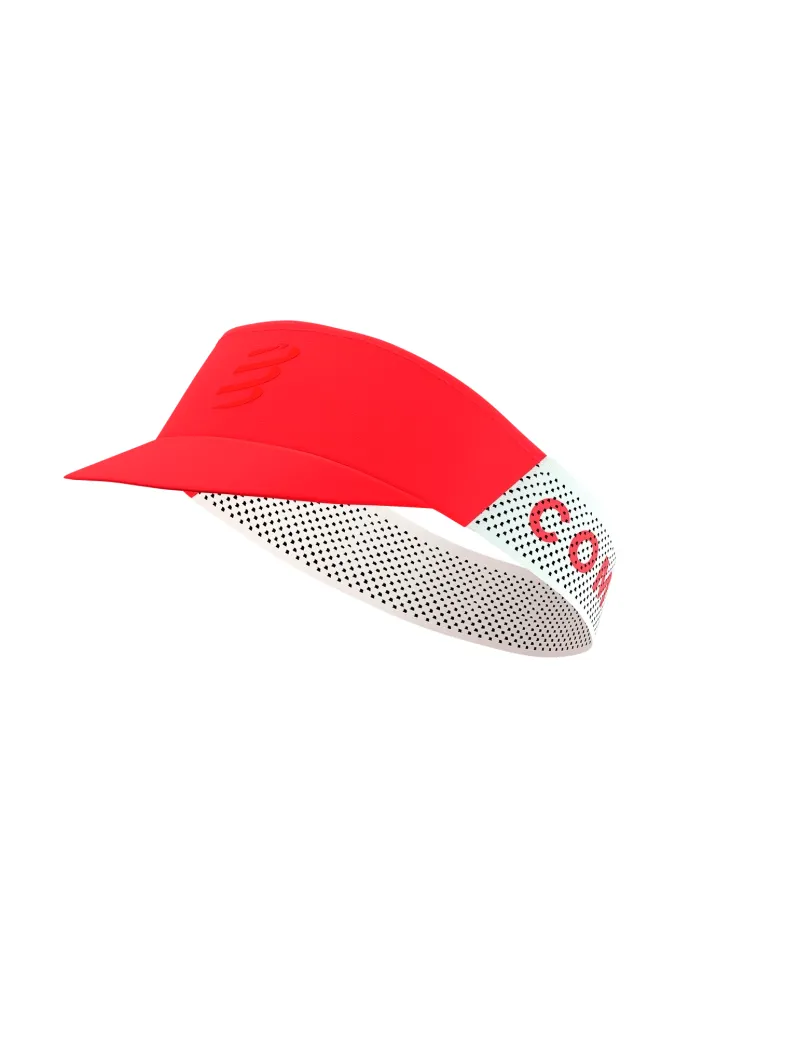 CompresSport Pro Racing Running Visor in Fluo Red
