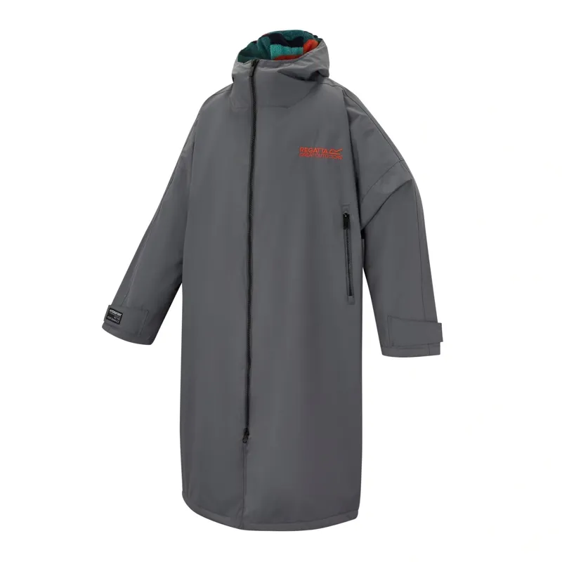 Regatta Waterproof Changing Robe Unisex in Dark Storm/Abstract Mount-3