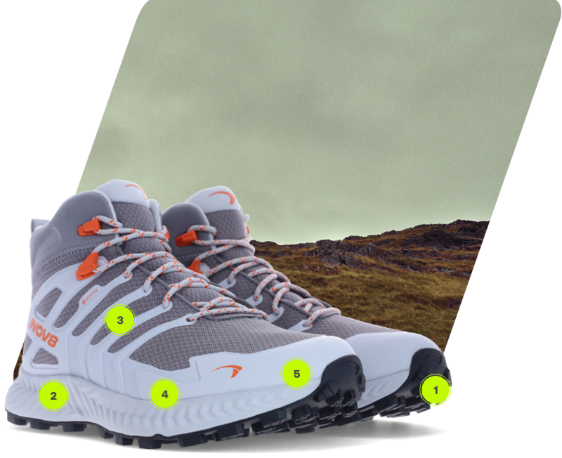Inov8 Roclite Mid Gore-Tex Hiking Boot Womens in Dark Blue/Blue-6