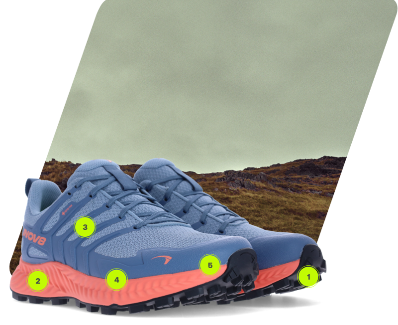 Inov8 Roclite Gore-Tex Walking Shoe Mens in Green/Light Green-2