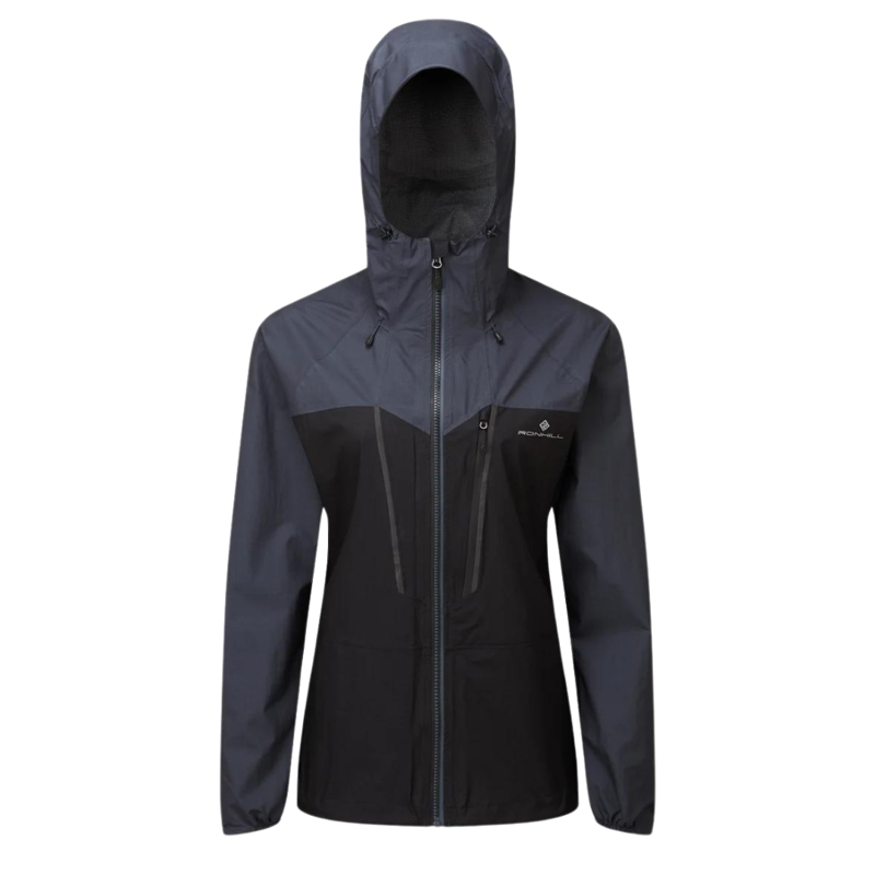 Ronhill Tech Fortify Women's Waterproof Jacket in Black/Charcoal