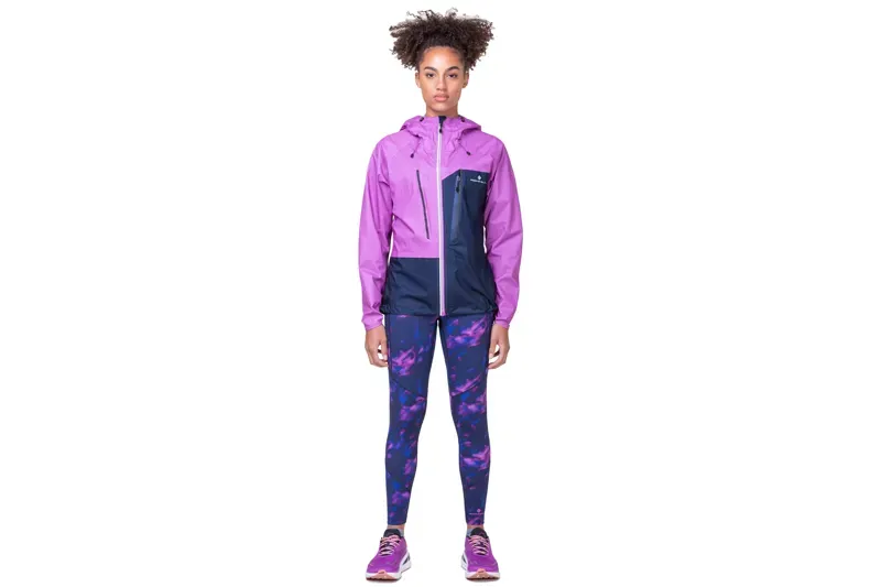 Ronhill Tech Fortify Women's Waterproof Jacket in Dark Navy/Fuschia-2