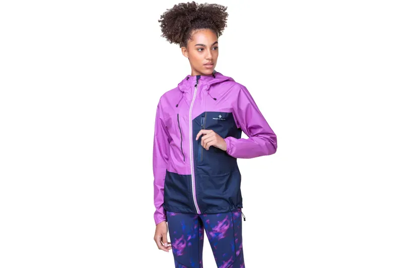 Ronhill Tech Fortify Women's Waterproof Jacket in Dark Navy/Fuschia-3