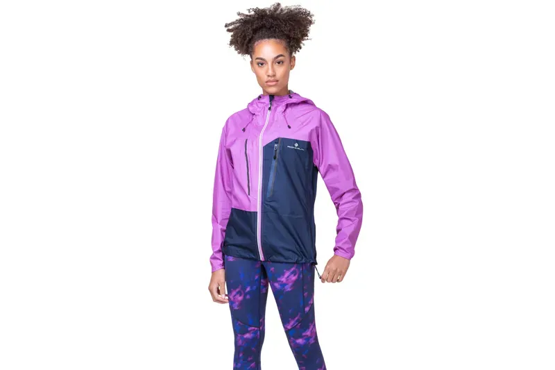 Ronhill Tech Fortify Women's Waterproof Jacket in Dark Navy/Fuschia-4