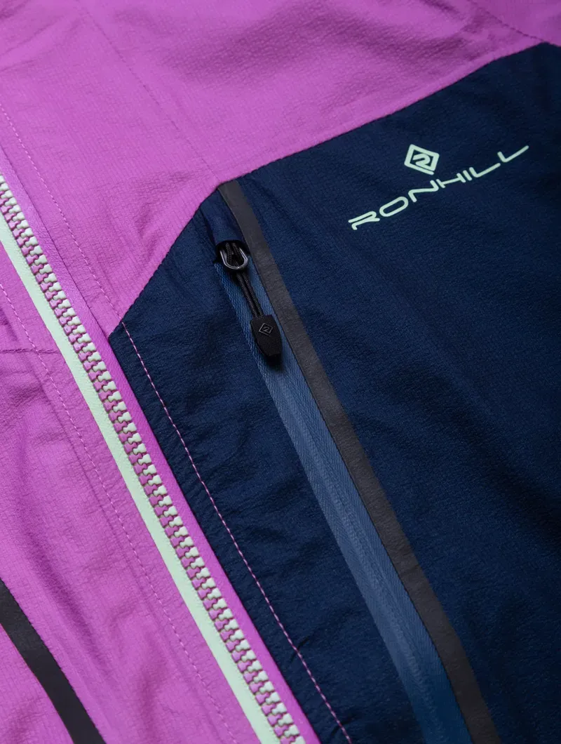 Ronhill Tech Fortify Women's Waterproof Jacket in Dark Navy/Fuschia-8