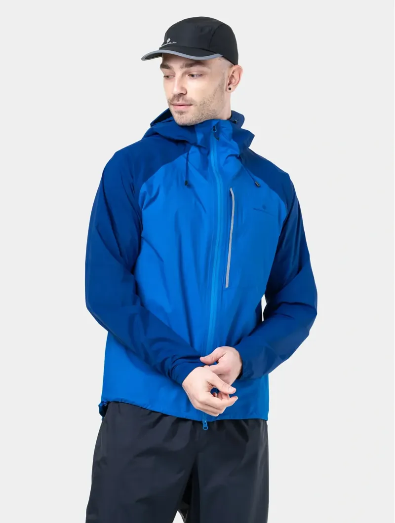 Ronhill Tech Storm Jacket Mens in Ocean/Electric Blue-3