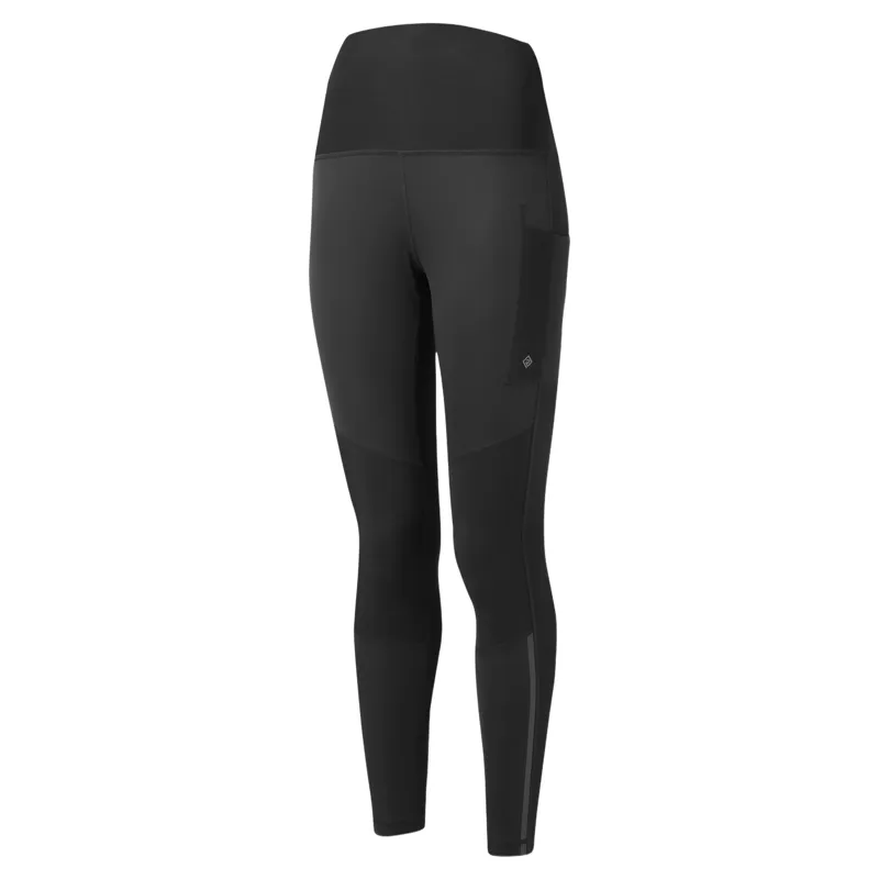 Ronhill Tech Wind Block Tights Womens in All Black