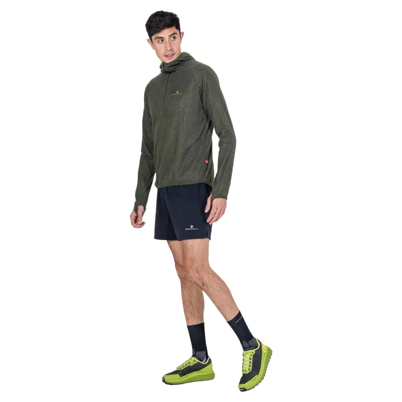 Ronhill Tech Winter Primaloft Hoodie Mens in Kelp/Zest-4
