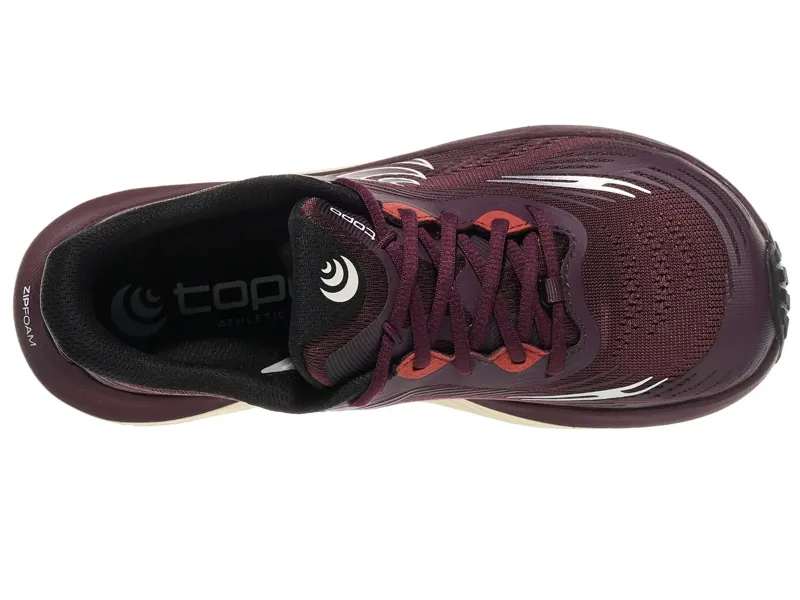 Topo Ultraventure 5 Womens in Maroon/Tan-2