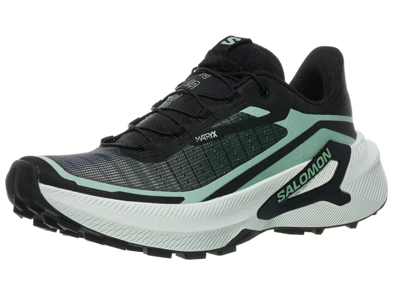 Salomon Genesis 2 Trail Running Shoes Womens in Clearly Aqua//Lichen-2