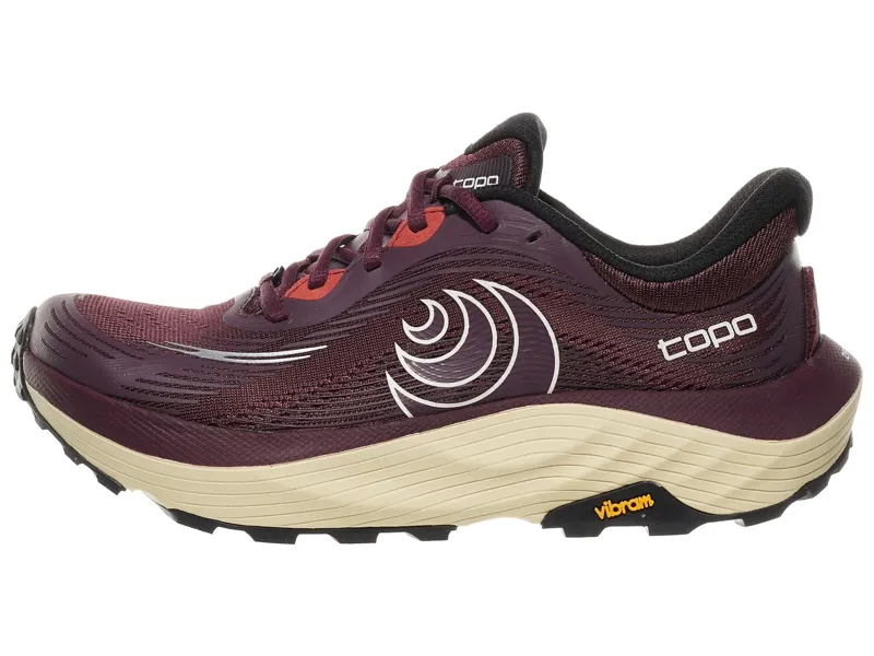 Topo Ultraventure 5 Womens in Maroon/Tan
