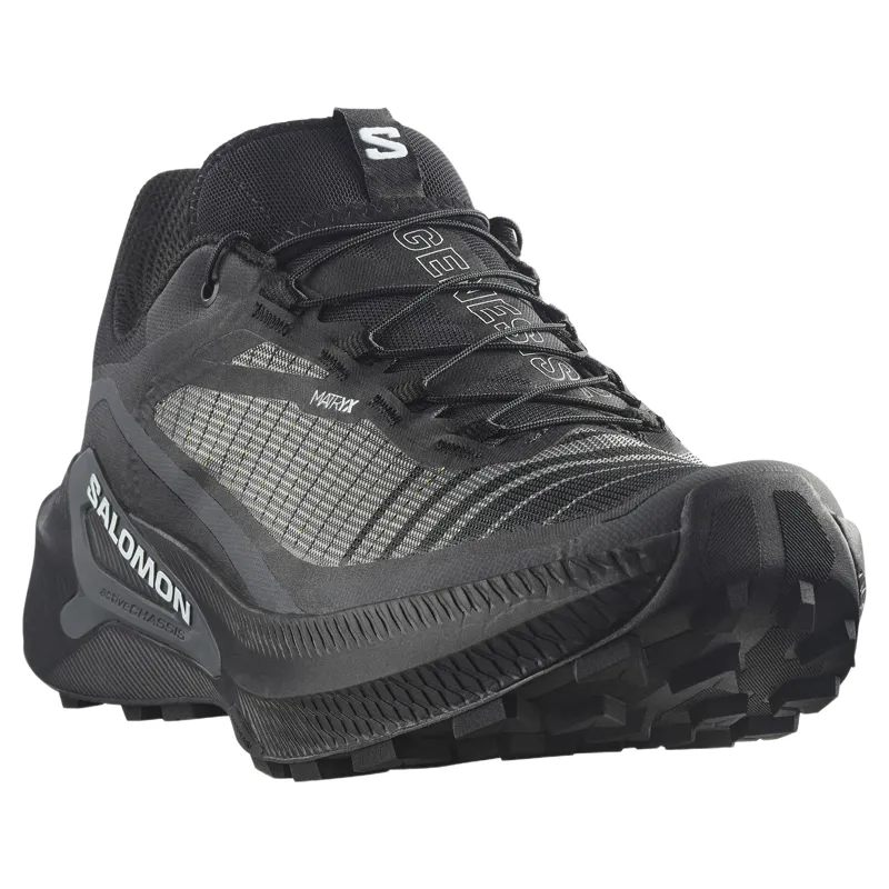 Salomon Genesis 2 Wide Mens in Black/Black/White-3